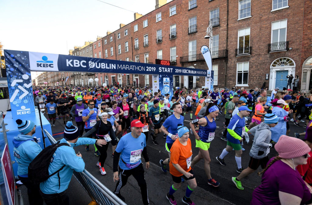 Marathon Runners at the 2019 KBC Dublin Marathon