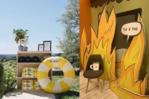 Fake scene. 10 Unique photo activation ideas - how to get your brand into a social media photo dump